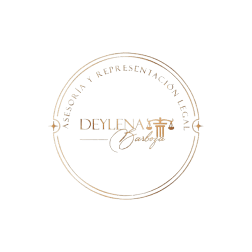 Logo Deylena Barboza en blanco
